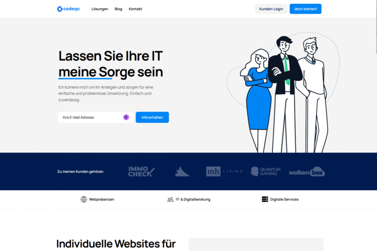 Neues Website-Design